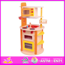 Nueva cocina de madera 2014 fijada para los niños, cocina de madera popular fijada para los niños, productos calientes de la venta juega la cocina W10c077 del juguete